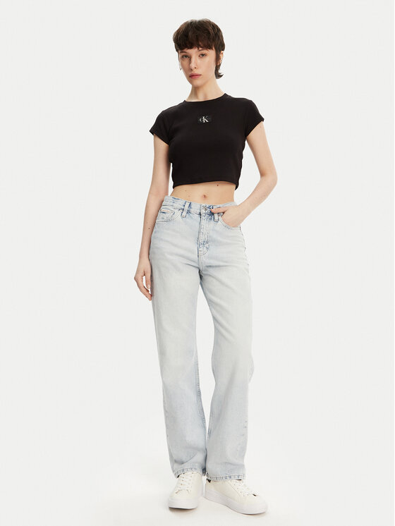 Calvin Klein Jeans Calvin Klein Jeans Jeans hlače J20J225132 Modra Straight Fit