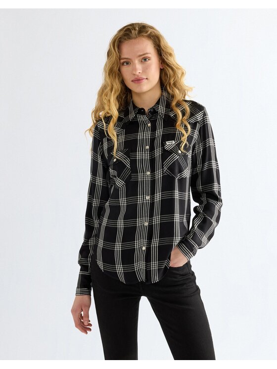 Wrangler Wrangler Koszula WESTERN SHIRT Kolorowy Slim Fit