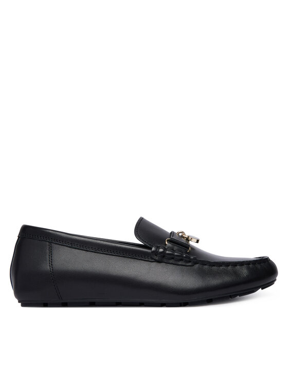 Tommy Hilfiger Mocasini Enamel Charm Leather FW0FW09532 Negru