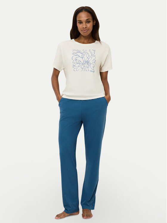 Triumph Triumph Koszulka piżamowa Mix & Match 10218281 Beżowy Relaxed Fit