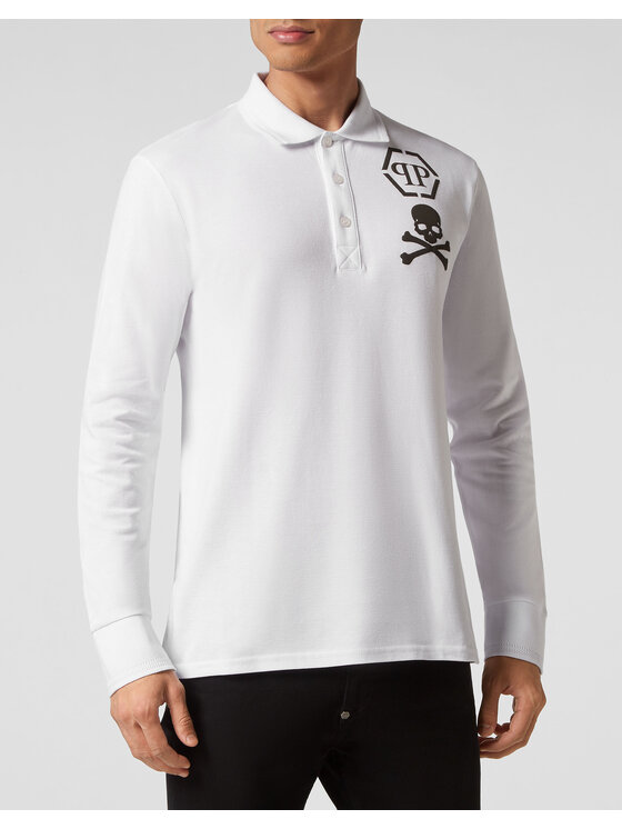 PHILIPP PLEIN PHILIPP PLEIN Polo 3741 Bianco Regular Fit