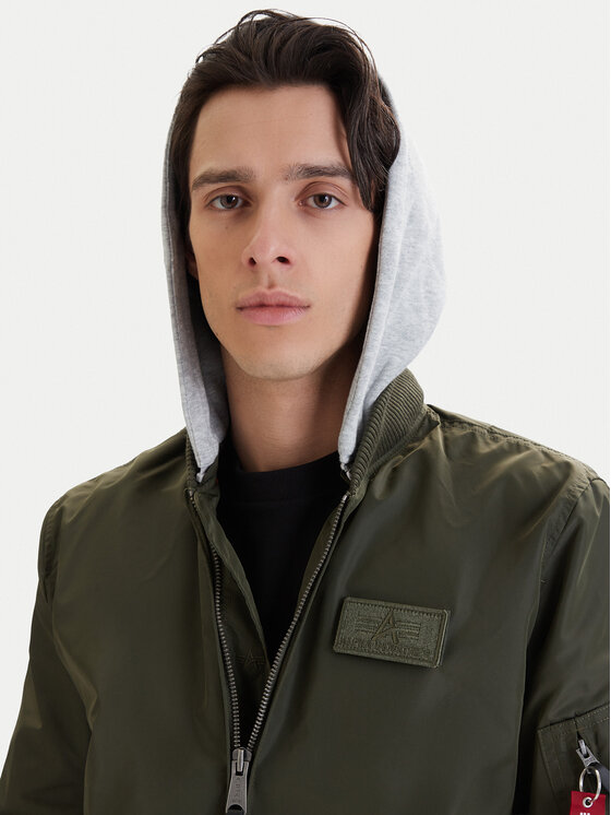 Alpha Industries Alpha Industries Kurtka bomber Ma-1 196108 Szary Regular Fit