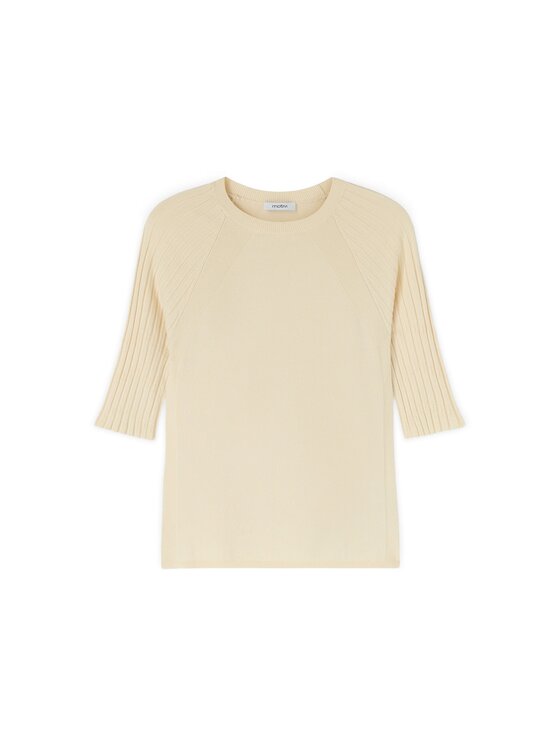 Motivi Motivi T-Shirt M267W003983N011 Biały Slim Fit