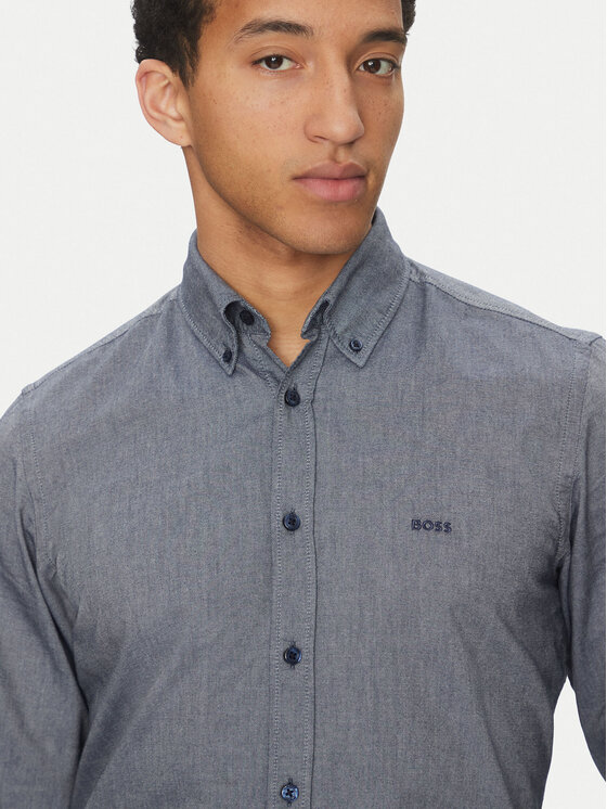 BOSS BOSS Camicia Rickert 50519707 Blu scuro Regular Fit