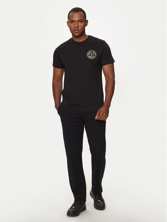 Versace Jeans Couture Versace Jeans Couture T-Shirt 76GAHT02 Černá Regular Fit