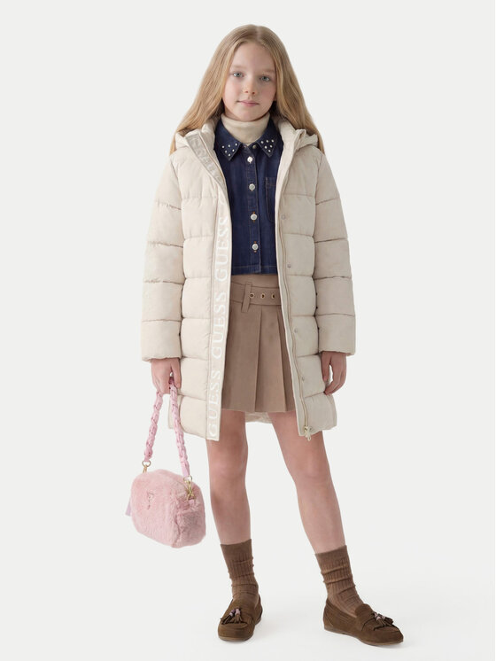 Guess Guess Зимно яке J6BL01 W3991 Кремав Regular Fit
