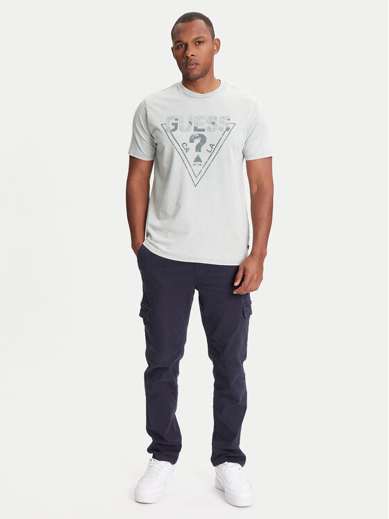 Guess Guess Marškinėliai M5YI42 KBW41 Žalia Regular Fit