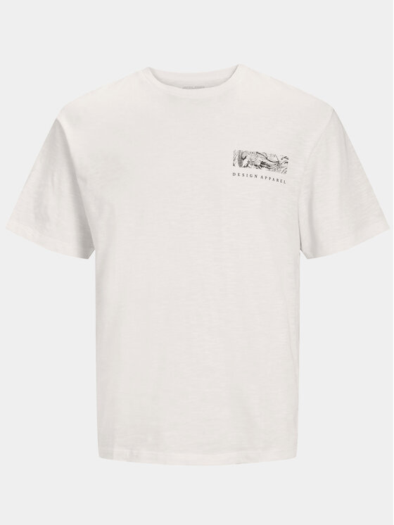Jack & Jones Jack & Jones T-Shirt Guru 12249187 Biały Relaxed Fit