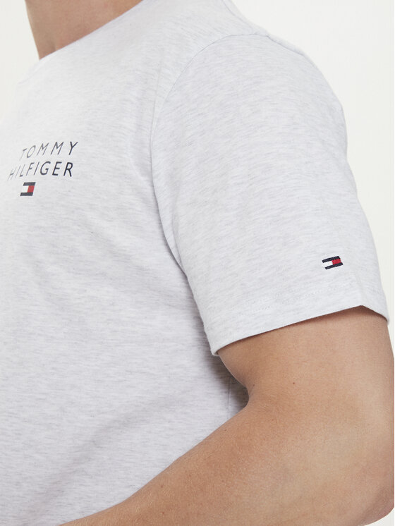 Tommy Hilfiger Tommy Hilfiger T-Shirt Logo UM0UM02916 Szary Regular Fit