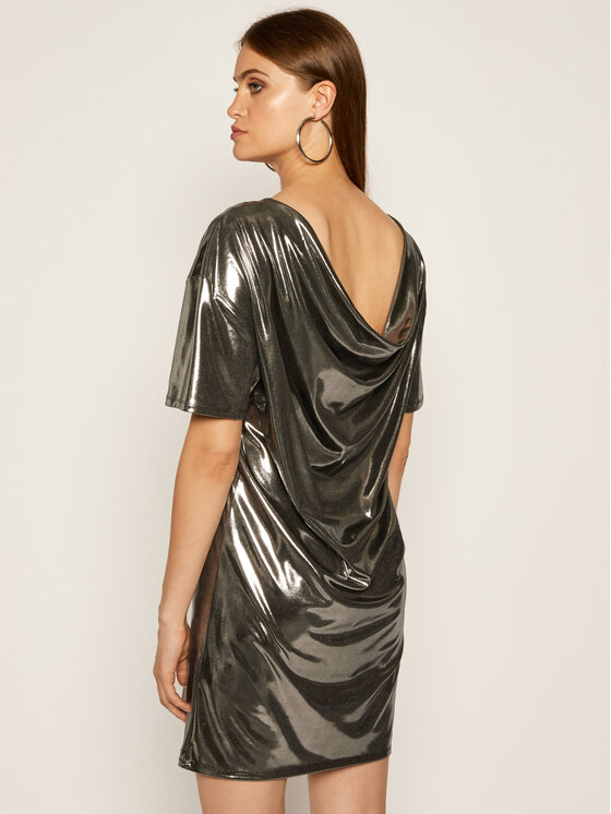 Guess Guess Коктейлна рокля Cindy W0YK77 K9VC0 Сребрист Regular Fit