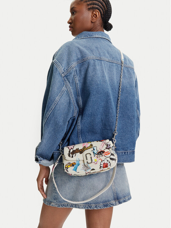 Marc Jacobs Marc Jacobs Дамска чанта The Sticker Clover Shoulder Bag 2S5HSH027H02 Бял