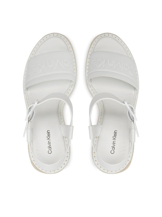Calvin Klein Calvin Klein Еспадрильї Wedge Sandal 70 He HW0HW02050 Білий