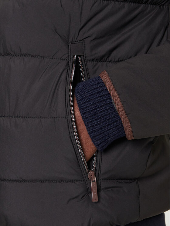 Bugatti Bugatti Преходно яке 87 311 381 031 Черен Regular Fit