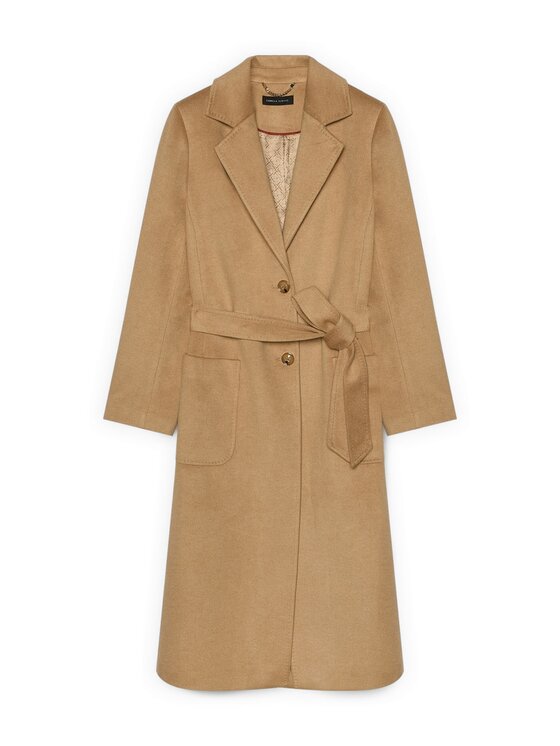 Fiorella Rubino Fiorella Rubino Cappotto invernale 0039T000346N012 Crema Regular Fit