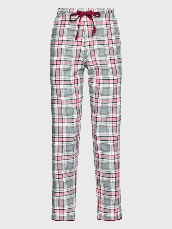 cyberjammies pantalon de pyjama jessica brushed check 9420 gris regular fit