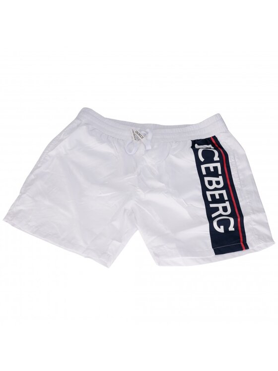 Iceberg Iceberg Plavecké šortky ICE2MBM02 Bílá Regular Fit