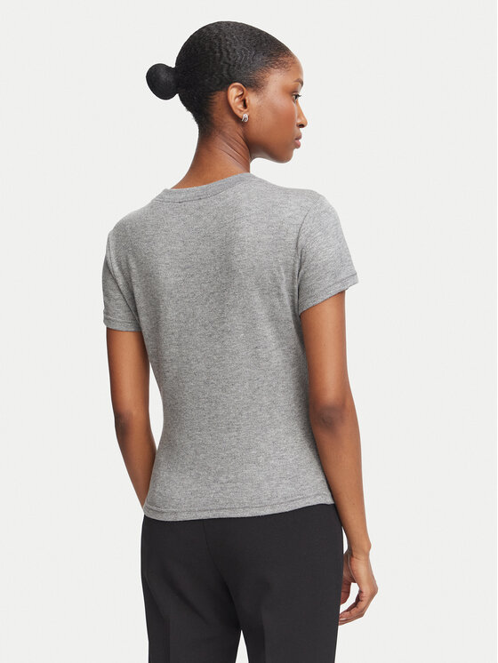 Guess Guess T-Shirt W5BP07 KCGM2 Σκούρο γκρι Regular Fit