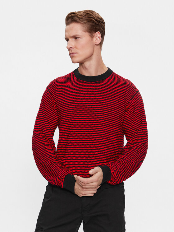 HUGO Hugo Sweater Sonderson 50500007 Piros Regular Fit