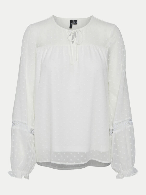 Vero Moda Vero Moda Halenka Leah 10314692 Bílá Regular Fit