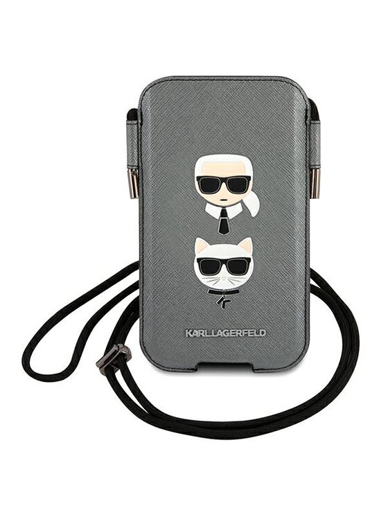 KARL LAGERFELD KARL LAGERFELD Etui na telefon uniwersalny Szary