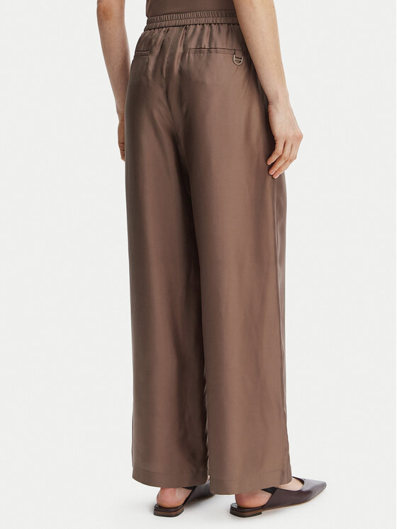 Marella Marella Riidest püksid Quiz 2613131105 Pruun Relaxed Fit