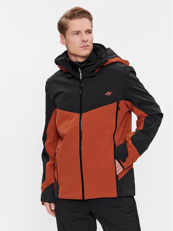 4F 4F Μπουφάν για σκι 4FWAW23TTJAM438 Μαύρο Regular Fit