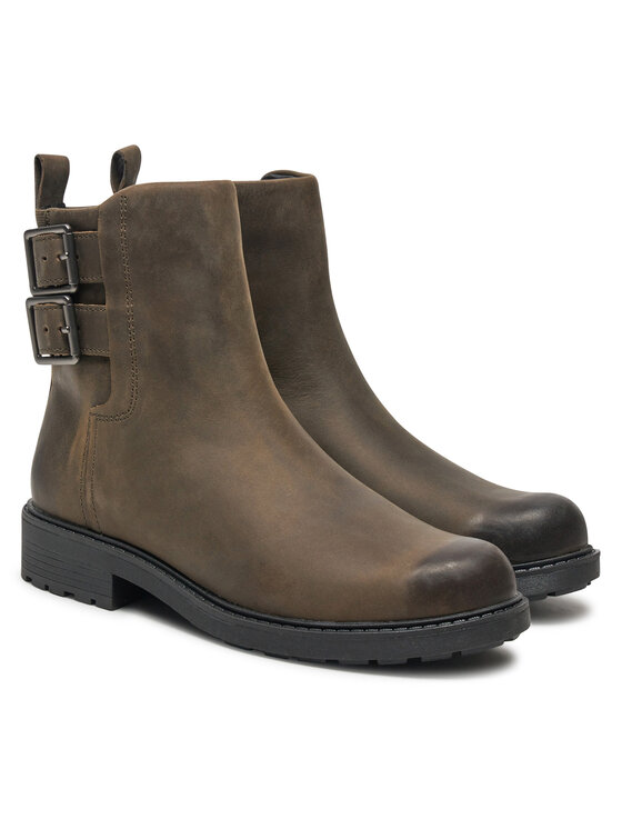 Clarks Clarks Polokozačky Orinoco 2 Bay 26178857 Hnědá