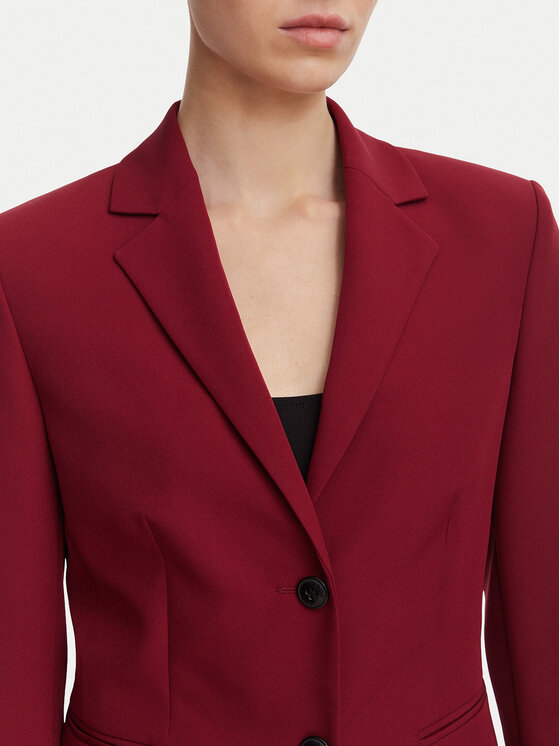 HUGO HUGO Bleizers Agonia-1 50539976 Tumši sarkana Slim Fit