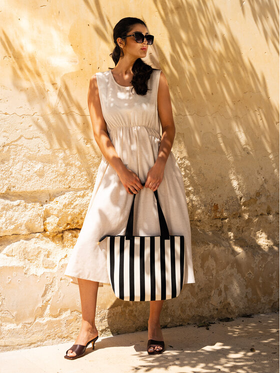 Feba Feba Vestito estivo F254 Beige Relaxed Fit