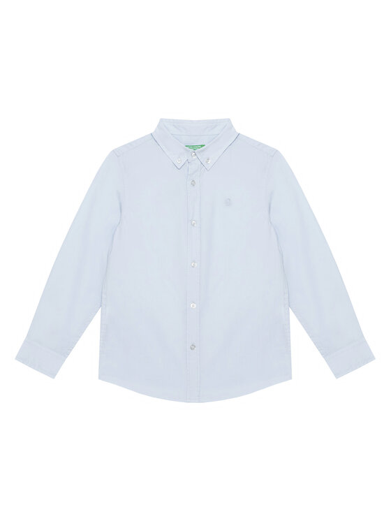 United Colors Of Benetton United Colors Of Benetton Košile 54AZCQ00R Světle modrá Regular Fit