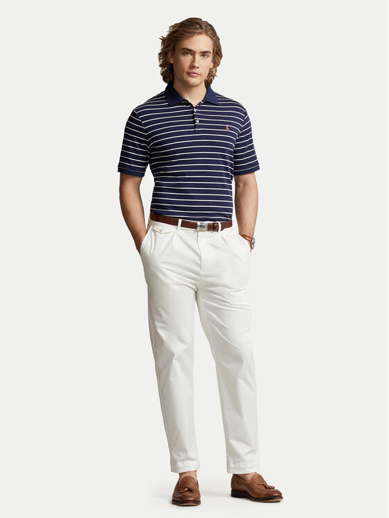 Polo Ralph Lauren Polo Ralph Lauren Polo majica 710870545002 Mornarsko modra Slim Fit