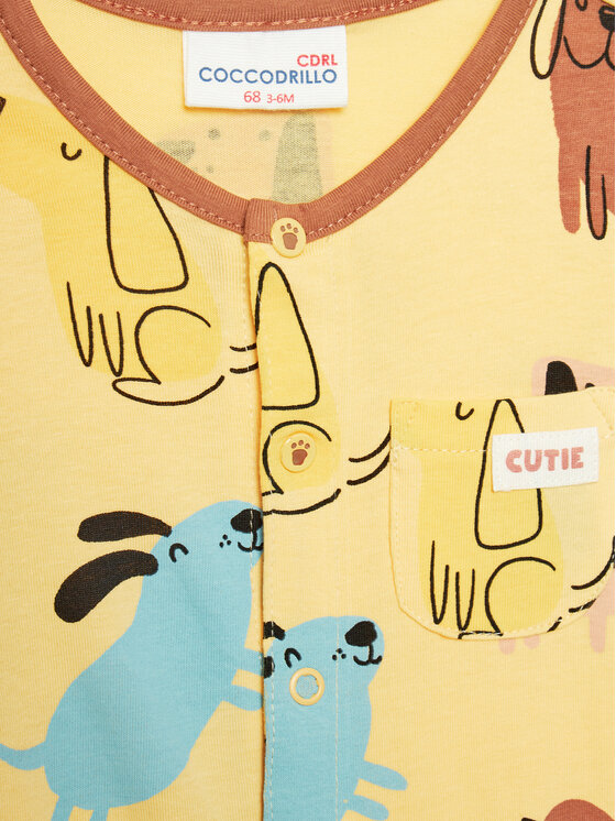 Coccodrillo Coccodrillo Бебешки гащеризон без стъпала WC4104302HBN Оранжев