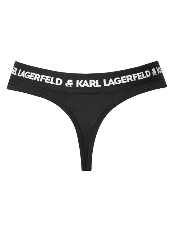 KARL LAGERFELD KARL LAGERFELD Kalhotky string A1W47008 Černá