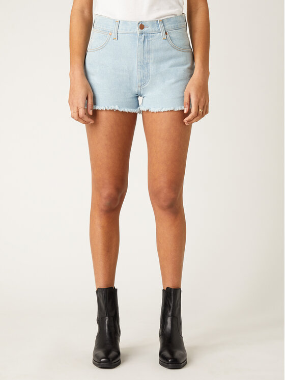 Wrangler Wrangler Pantaloncini di jeans Festival Short W26FWPXA3 112128034 Celeste Regular Fit