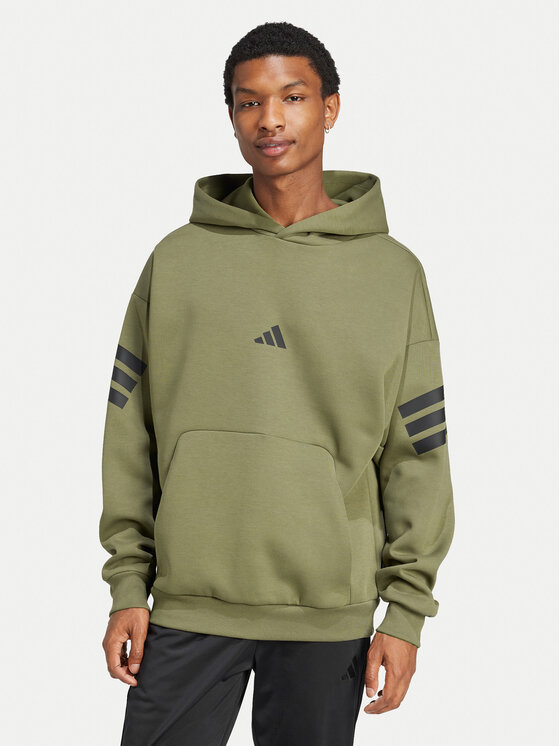 adidas adidas Bluză Future Icons 3-Stripes JD4856 Verde Regular Fit