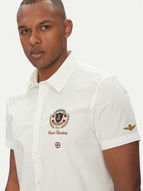 Aeronautica Militare Aeronautica Militare Camicia 251CA1285CT3288 Bianco Regular Fit