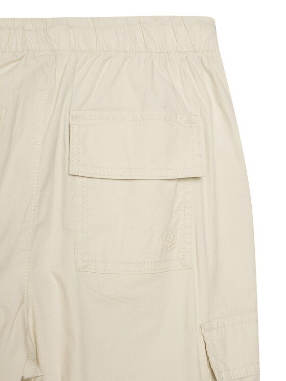 United Colors Of Benetton United Colors Of Benetton Bavlnené nohavice 4L2VCF046 Béžová Relaxed Fit