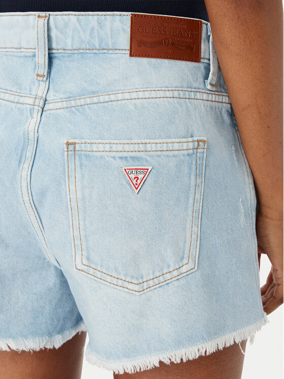 Guess Jeans Guess Jeans Szorty jeansowe W6GDZ8 D6364 Niebieski Regular Fit