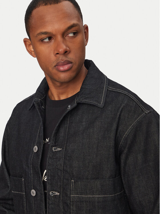 Jack & Jones Jack & Jones Teksajakk Lloyd 12291530 Tumesinine Regular Fit