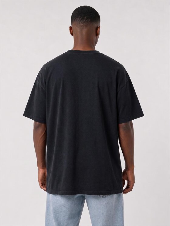 Jigga Wear Jigga Wear T-Shirt Szeroka luźna 131109 Czarny Oversize