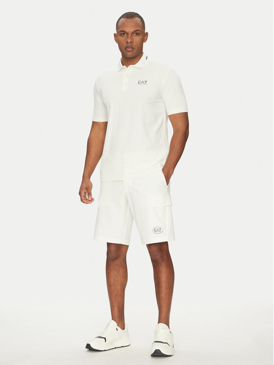 EA7 Emporio Armani EA7 Emporio Armani Športne kratke hlače 7M000196 AF13554 U0005 Bela Regular Fit