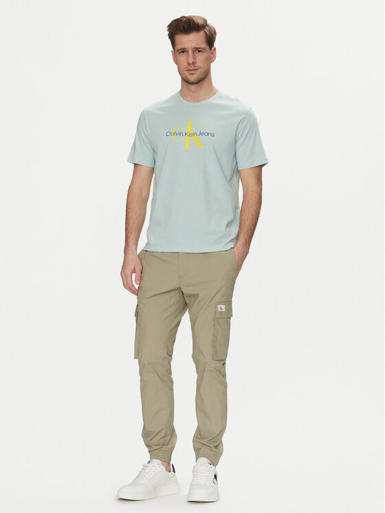 Calvin Klein Jeans Calvin Klein Jeans T-shirt Hero LV040EM286 Zelena Regular Fit