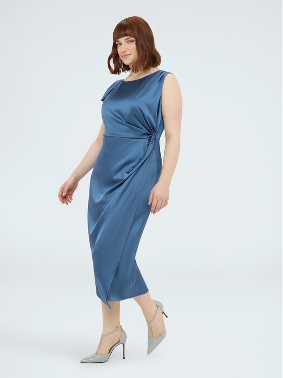Fiorella Rubino Fiorella Rubino Sukienka codzienna 7070T001750N024 Niebieski Regular Fit