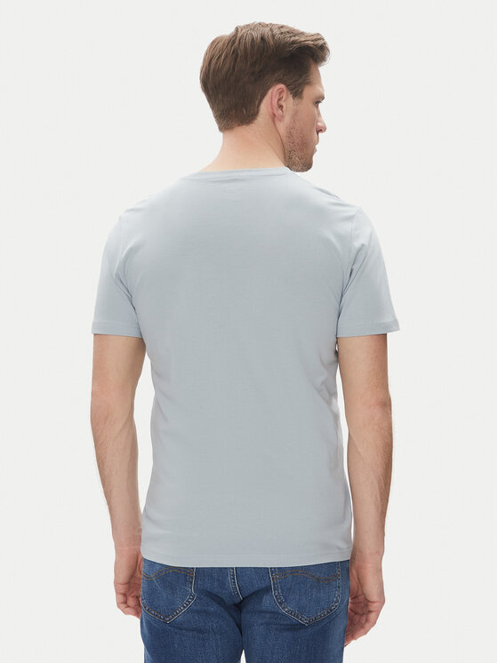 Lee Lee Tricou Patch 112364594 Albastru celest Regular Fit