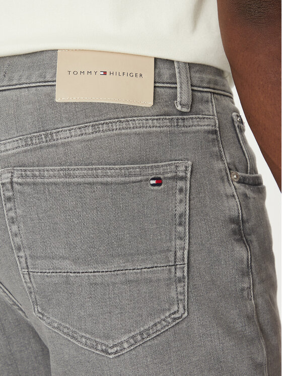 Tommy Hilfiger Tommy Hilfiger Szorty jeansowe Brooklyn MW0MW39222 Szary Slim Fit