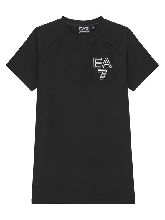 EA7 Emporio Armani EA7 Emporio Armani Vsakodnevna obleka 7G000049 AF12484 UC001 Črna Relaxed Fit