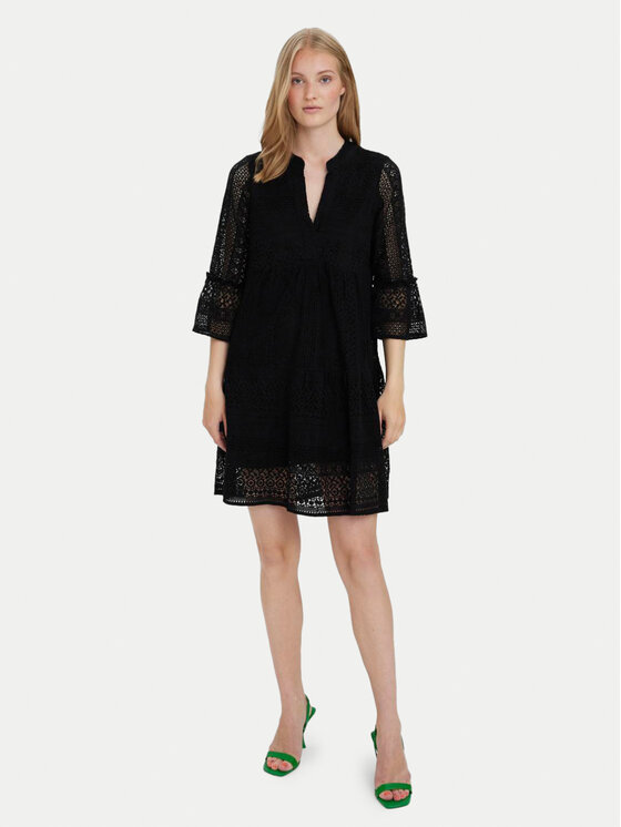 Vero Moda Vero Moda Sukienka letnia Honey 10275875 Czarny Relaxed Fit