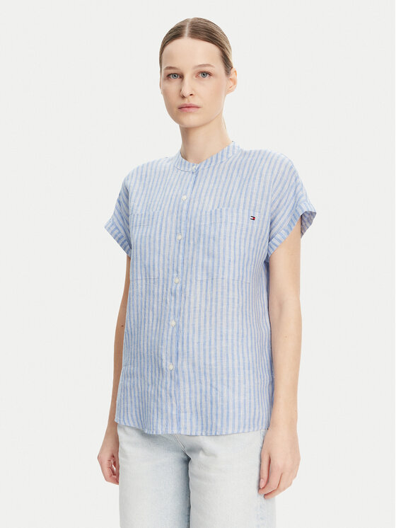 Tommy Hilfiger Tommy Hilfiger Košile WW0WW44715 Světle modrá Regular Fit