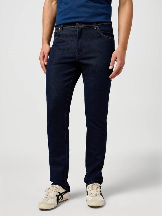 Wrangler Wrangler Jeansy 5401139229099 Granatowy Straight Leg