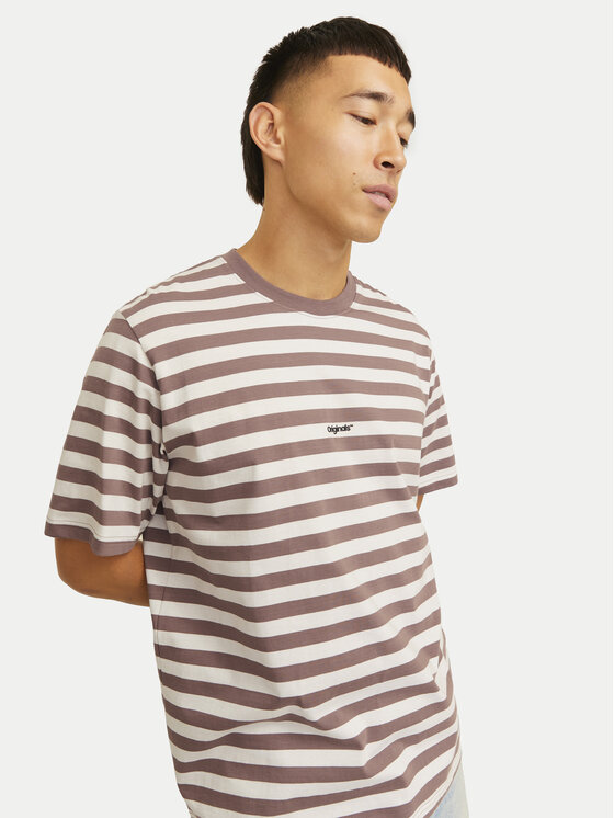 Jack & Jones Jack & Jones Tricou Vesterbro 12265748 Bej Relaxed Fit